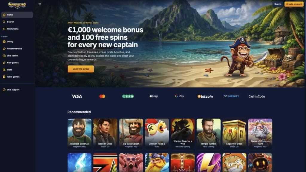 ervaringen met winner island zonder cruks casino